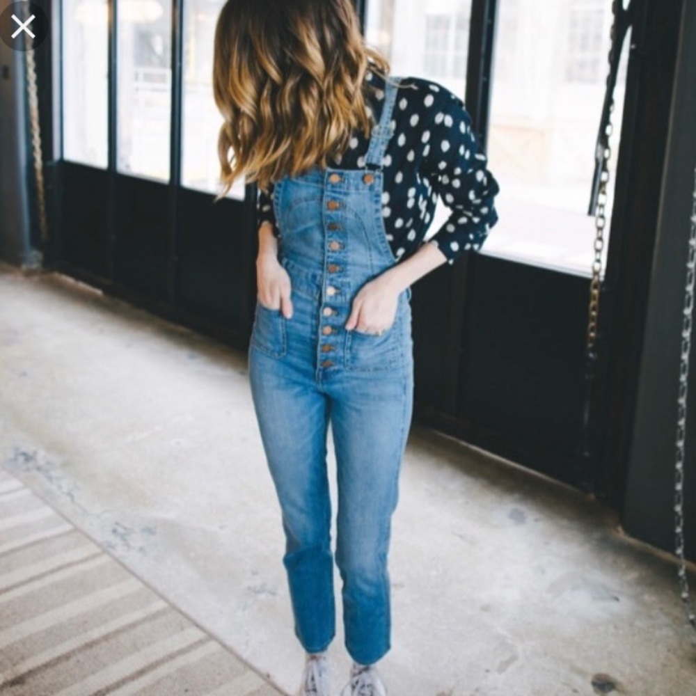 Madewell button up overalls